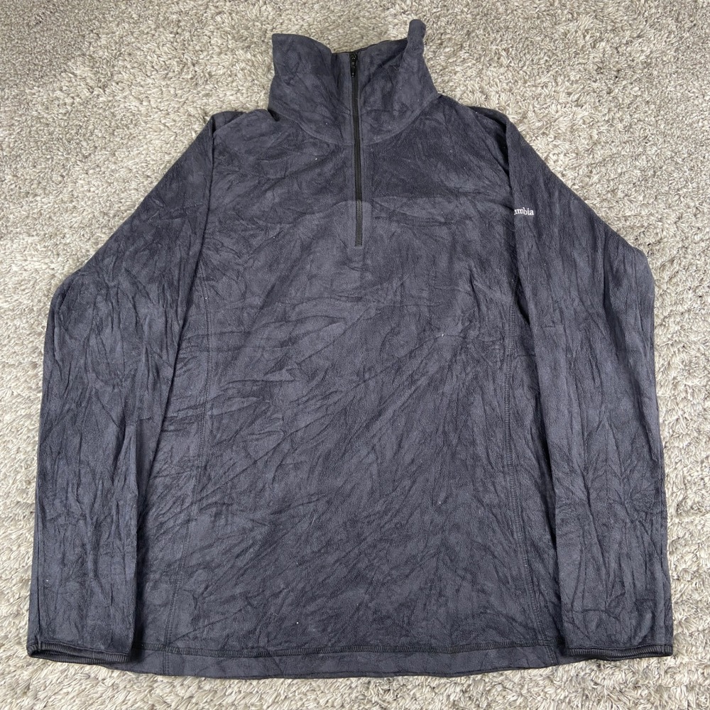 Columbia Glacial IV Half-Zip Fleece Womens Large Black Pullover Outdoors Winter